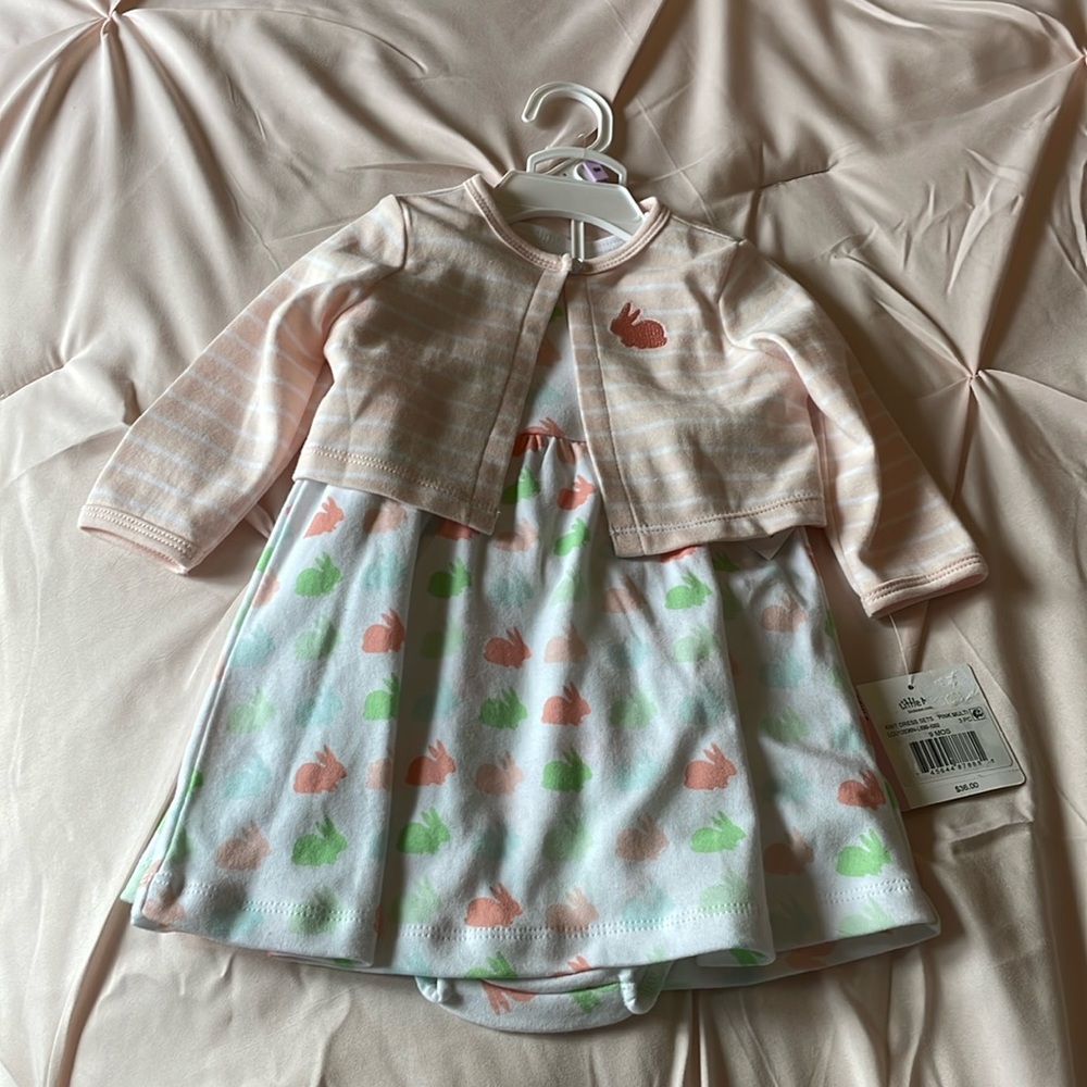 Little Me 3 of outfit. Dress w/ jacket & Panties - Picture 1 of 4